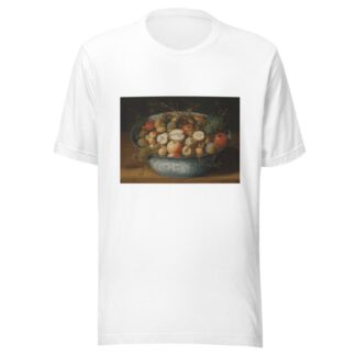 A Chinese bowl with apples, plumbs, grapes and nuts by Osias Beert the Elder T-Shirt