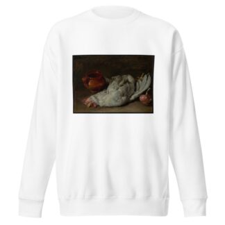 Still Life with Hen and Onion by Giacomo Ceruti Sweatshirt