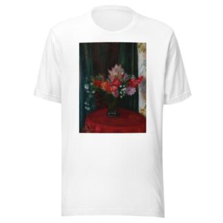 Bouquet on Red Tablecloth by William James Glackens T-Shirt