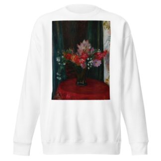 Bouquet on Red Tablecloth by William James Glackens Sweatshirt