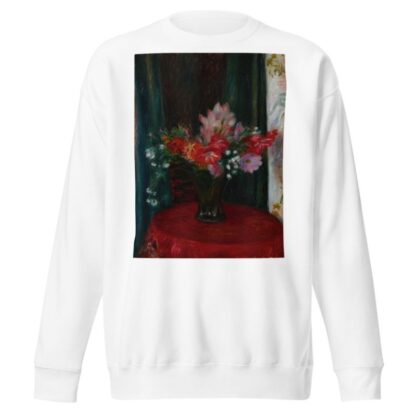 Bouquet on Red Tablecloth by William James Glackens Sweatshirt