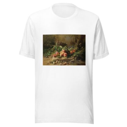 Pêches et panier de raisin dans un sous-bois by Gustave-Emile Couder T-Shirt