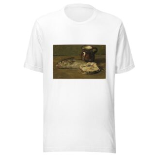 Stilleven met kabeljauw by Willem Roelofs II T-Shirt