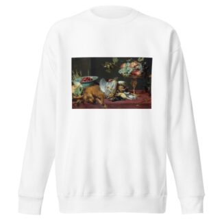 Still life with small game and fruits by Frans Snyders Sweatshirt
