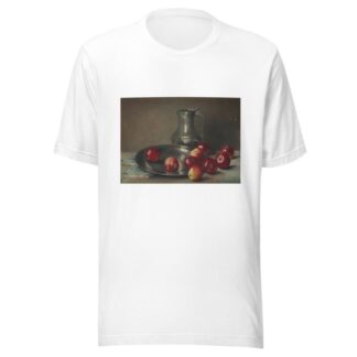 Stillleben mit Äpfeln Zinnschale und Zinnkrug by Jan Ingenhoes T-Shirt