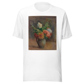 Pivoines, Géraniums Et Lilas Blancs by Maximilien Luce T-Shirt