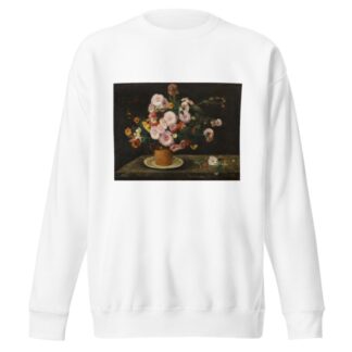 Bouquet Of Asters by Gustave Courbet Sweatshirt