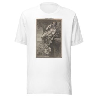 Polyhemus, Playing The Panpipes For Galatea by Giovanni Battista Cipriani T-Shirt