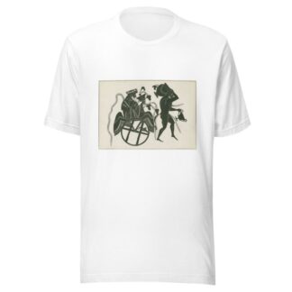 Bacchus seated in a winged chariot by Louis Petit T-Shirt