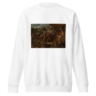 Le Combat des soldats nés des dents du serpent by Jean-François de Troy Sweatshirt
