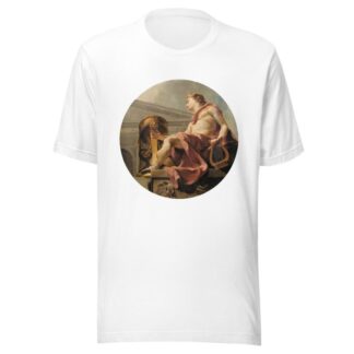 Apollo Seated Holding A Lyre In Front Of An Athenienne And A Snake by Charles-André van Loo T-Shirt