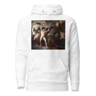 Omnia Vincit Amor, Or The Power of Love in The Three Elements by Benjamin West Hoodie