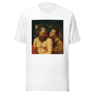 The Drunken Silenus with a Satyr by Follower of Peter Paul Rubens T-Shirt