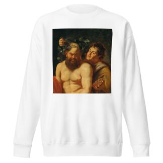 The Drunken Silenus with a Satyr by Follower of Peter Paul Rubens Sweatshirt