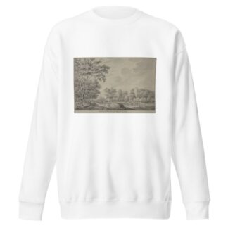Gezicht aan den Brink te Dwingloo in Drenthe by Abraham de Haen the Younger Sweatshirt