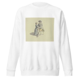 Ein Mann auf einem Stuhl sitzend in Unterhaltung mit einem Mädchen by Johann Ludwig Aberli Sweatshirt