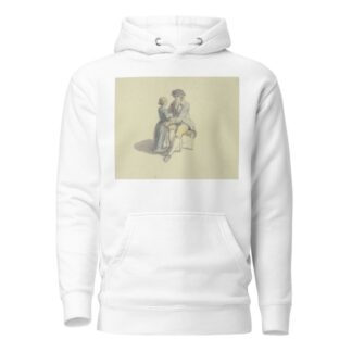 Ein Mann auf einem Stuhl sitzend in Unterhaltung mit einem Mädchen by Johann Ludwig Aberli Hoodie