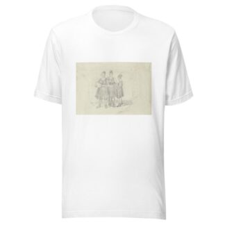 Drei Bauernmädchen in oberhessischer Tracht by Carl Engel T-Shirt