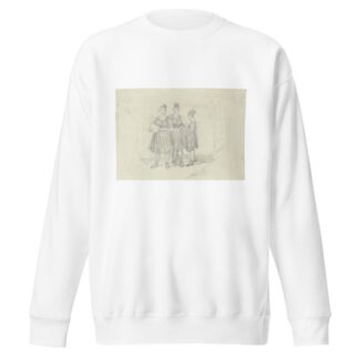 Drei Bauernmädchen in oberhessischer Tracht by Carl Engel Sweatshirt
