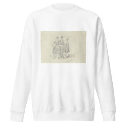Drei Bauernmädchen in oberhessischer Tracht by Carl Engel Sweatshirt