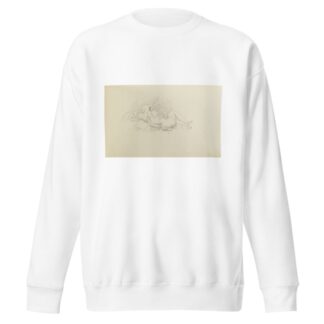 Etude pour un homme allongé de dos by Jean-Baptiste Carpeaux Sweatshirt