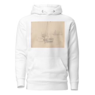 Fra Langesund havn by Hans Gude Hoodie