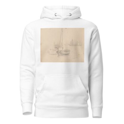 Fra Langesund havn by Hans Gude Hoodie