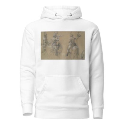 Studies of Mounted Soldiers by Circle of Jean Louis Ernest Meissonier Hoodie