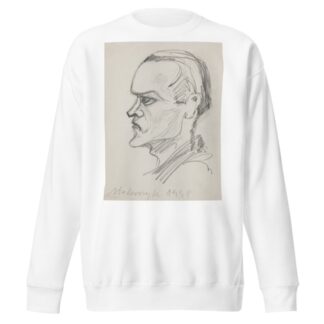 Portret kolegi Stolarczyka, studenta ASP w Krakowie. by Marian Kopf Sweatshirt