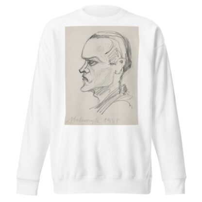Portret kolegi Stolarczyka, studenta ASP w Krakowie. by Marian Kopf Sweatshirt
