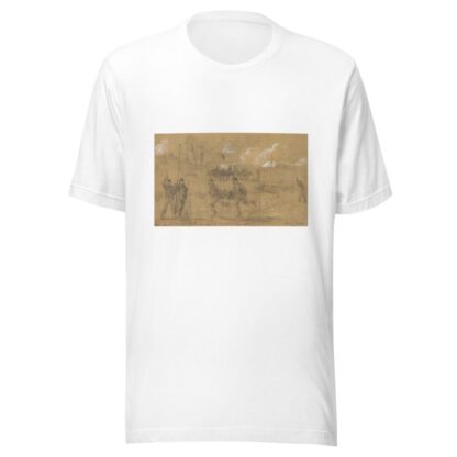 The signal telegraph train as used at the battle of Fredericksburg by Alfred Rudolph Waud T-Shirt