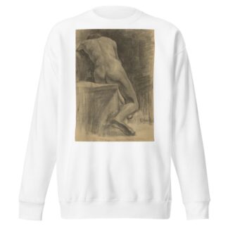 Study of a Seated Man by Emil Alexay-Olexák Sweatshirt