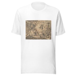 Juno on Her Chariot VIsiting a Young Woman and a Rivergod by Richard van Orley T-Shirt
