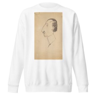Karikatur af Karl Isakson, profil mod venstre by Robert Storm Petersen Sweatshirt