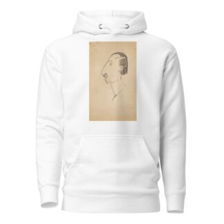 Karikatur af Karl Isakson, profil mod venstre by Robert Storm Petersen Hoodie