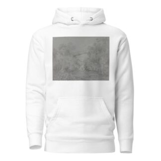 Bridge over Pool at Llanrwst by George Howland Beaumont Hoodie
