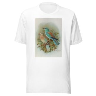 Coracias garrula by Johann Friedrich Naumann T-Shirt