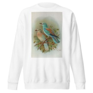 Coracias garrula by Johann Friedrich Naumann Sweatshirt