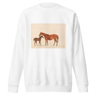 Chestnut Mare and Foal by Sawrey Gilpin Sweatshirt