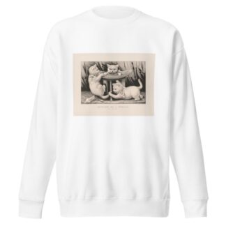 Kitties on a frolic; the new hat by Currier & Ives. Sweatshirt