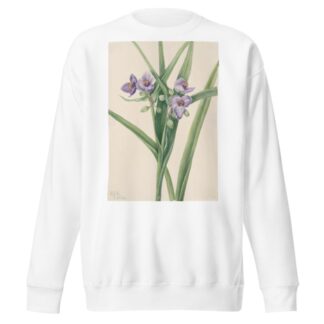 Virginia Spiderwort by Mary Vaux Walcott Sweatshirt