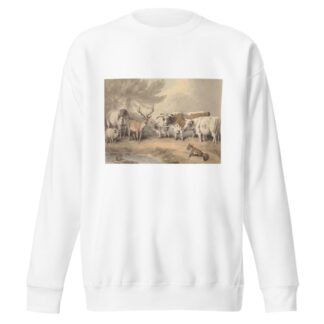 A Frog Confronting a Circle of Animals by Samuel Howitt Sweatshirt