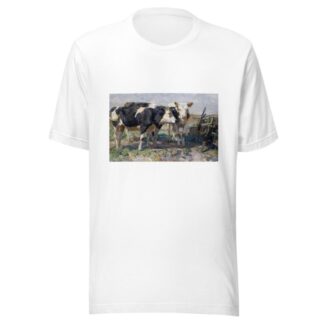 Cows In A Field by Heinrich Von Zügel T-Shirt