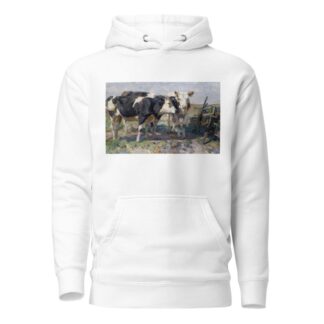 Cows In A Field by Heinrich Von Zügel Hoodie