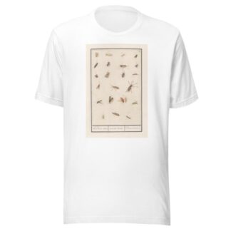 Blad met tweeëntwintig gevleugelde insecten bloedloose dieren. insectae variae. Divers insectes. by Anselmus Boëtius de Boodt T-Shirt