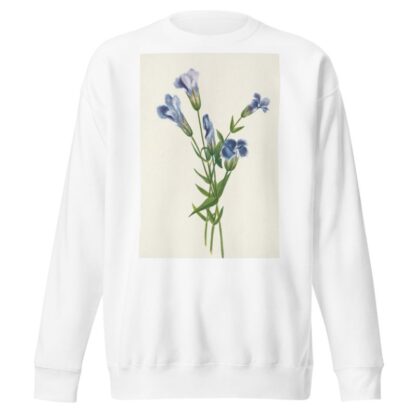Fringed Gentian. Gentiana crinita by Mary Vaux Walcott Sweatshirt