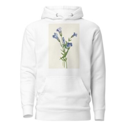 Fringed Gentian. Gentiana crinita by Mary Vaux Walcott Hoodie