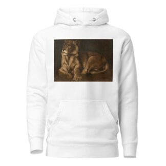 Lionne couchée by Auguste Lançon Hoodie