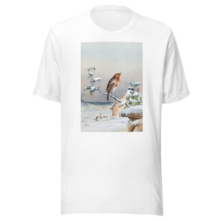 Winter – A Cock Robin by Harry Bright T-Shirt