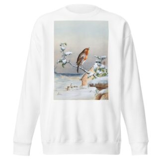 Winter – A Cock Robin by Harry Bright Sweatshirt